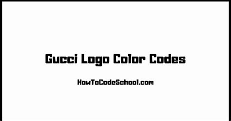 gucci gold color code|gucci logo color code.